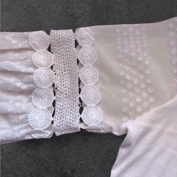 Siani Milano White Lace Top XL – NWT Romantic Regencycore - Picture 9 of 10